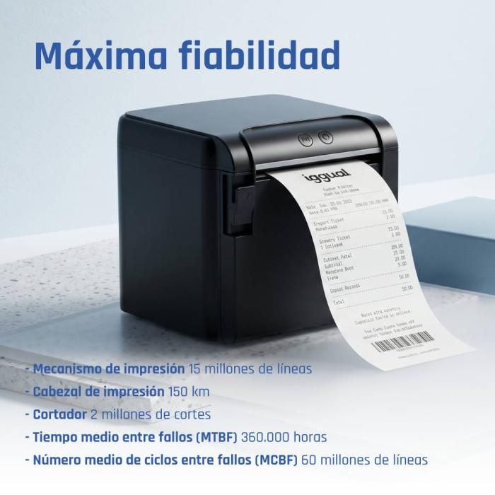 iggual TP9000 label printer Direct thermal 203 x 203 DPI 300 mm/sec Wired Ethernet LAN — image 19 of 38