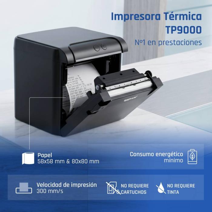 iggual TP9000 label printer Direct thermal 203 x 203 DPI 300 mm/sec Wired Ethernet LAN — image 2 of 38