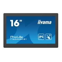 iiyama 15.6” Full HD PCAP 10pt touchscreen monitor with IPS panel technology, integrated media player and a hinged stand on the back
