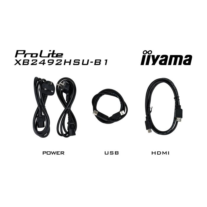 iiyama ProLite 24” IPS Full HD panel with 4-side slim bezel, B energy class and height adjustable stand — image 20 of 40