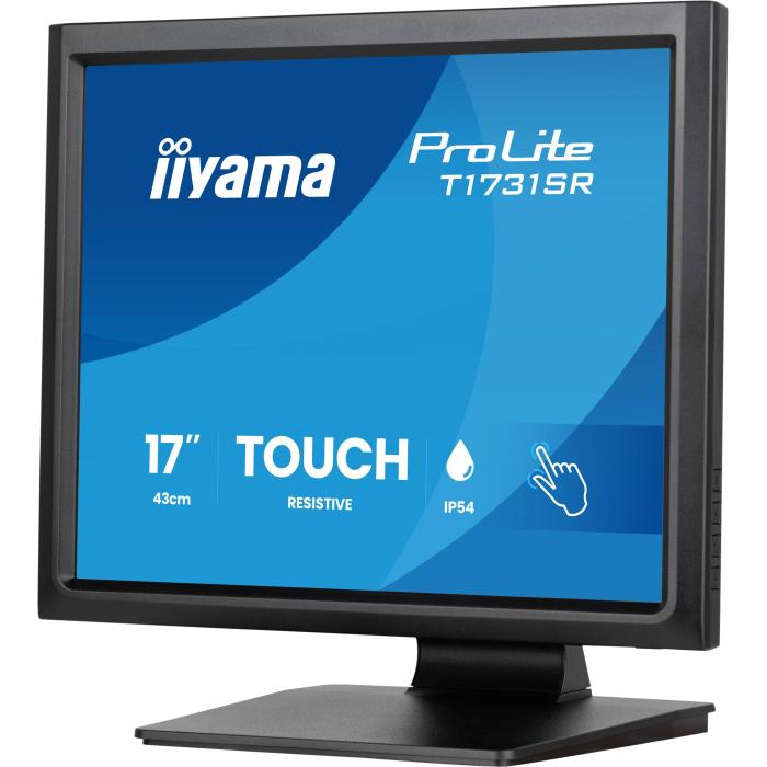 iiyama ProLite T1731SR-B2S computer monitor 43.2 cm (17'') 1280 x 1024 pixels SXGA LCD Touchscreen Table Black — image 4 of 32