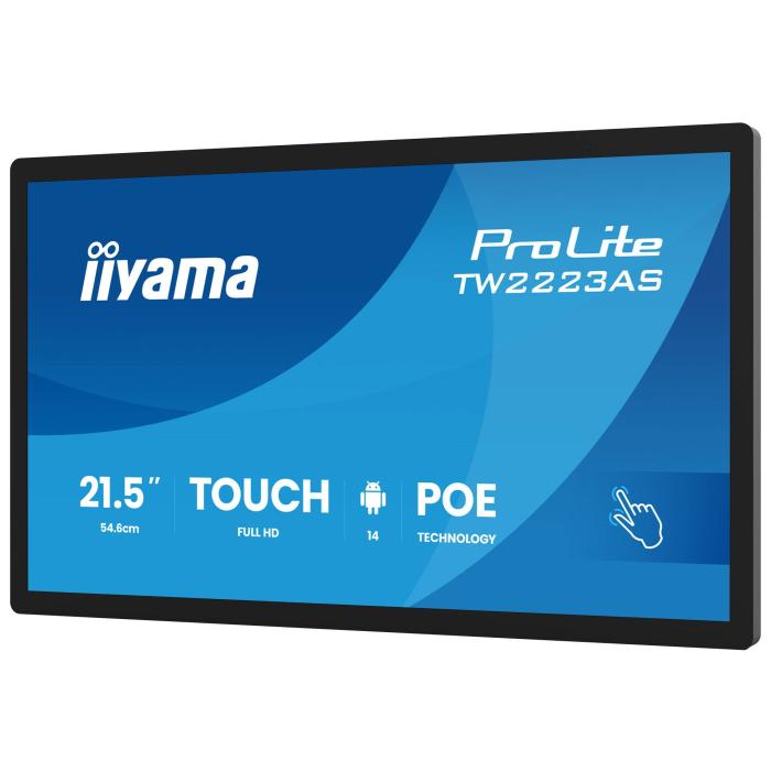 iiyama TW2223AS-B3P Signage Display Interactive flat panel 54.6 cm (21.5'') Wi-Fi 450 cd/m² Full HD Black Touchscreen — image 19 of 26