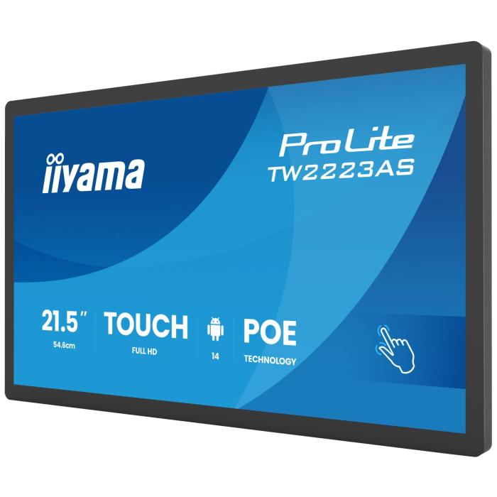 iiyama TW2223AS-B3P Signage Display Interactive flat panel 54.6 cm (21.5'') Wi-Fi 450 cd/m² Full HD Black Touchscreen — image 17 of 26