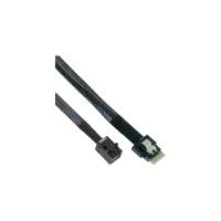 InLine Slim SAS Kabel, SFF-8654 zu Mini SAS HD SFF-8643, 24Gb/s, 0.5m
