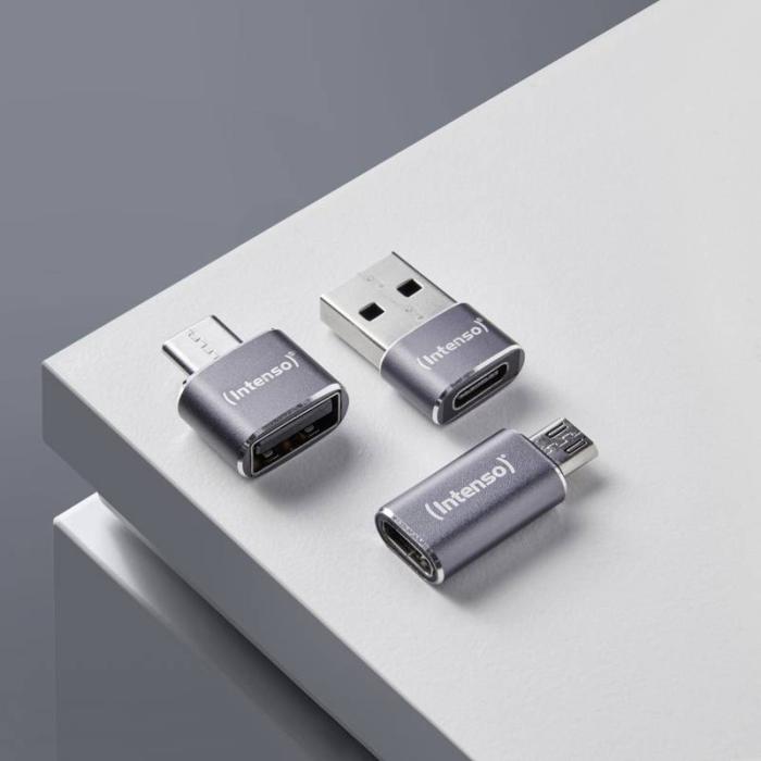 Intenso USB Adapter Set MIX480 - USB-C to USB-A, USB-A to USB-C, USB-C to microUSB (3-Pack) — image 22 of 44