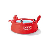 Intex Happy Crab Easy Set Pool Inflatable pool Round 880 L Red