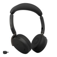 Jabra Evolve3 65 Flex MS - USB-C with Dongle - Black (Wireless Charging Pad), view image 3 of 18