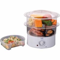 JATA CV200 steam cooker 2 basket(s) Freestanding 400 W Transparent, White