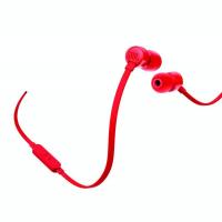 JBL T110 Headset Wired In-ear Calls/Music Red