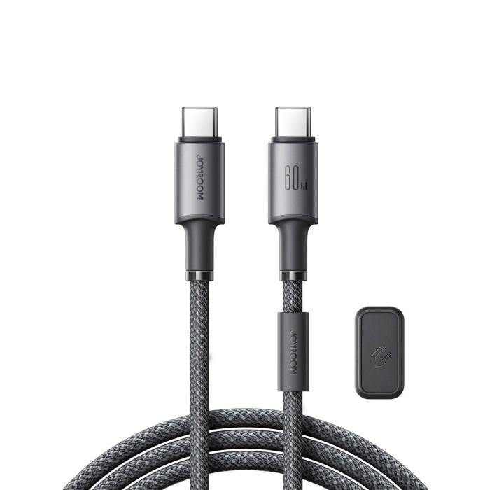 JOYROOM S-A50 C C USB cable USB 2.0 1.2 m USB C 0.48 Gbit/s 60 W Grey — image 3 of 4
