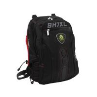 KeepOut BK7RXL backpack Black, Red Faux leather, Nylon