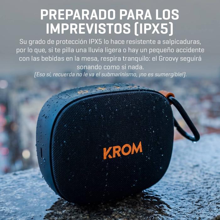 Krom NXKROMGROOVY portable/party speaker Mono portable speaker Black, Orange 5 W — image 41 of 42