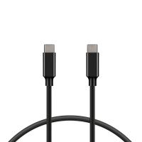 Ksix USB-C to USB-C 100 W charge and data cable, Ultra fast charge, 1 m, Black
