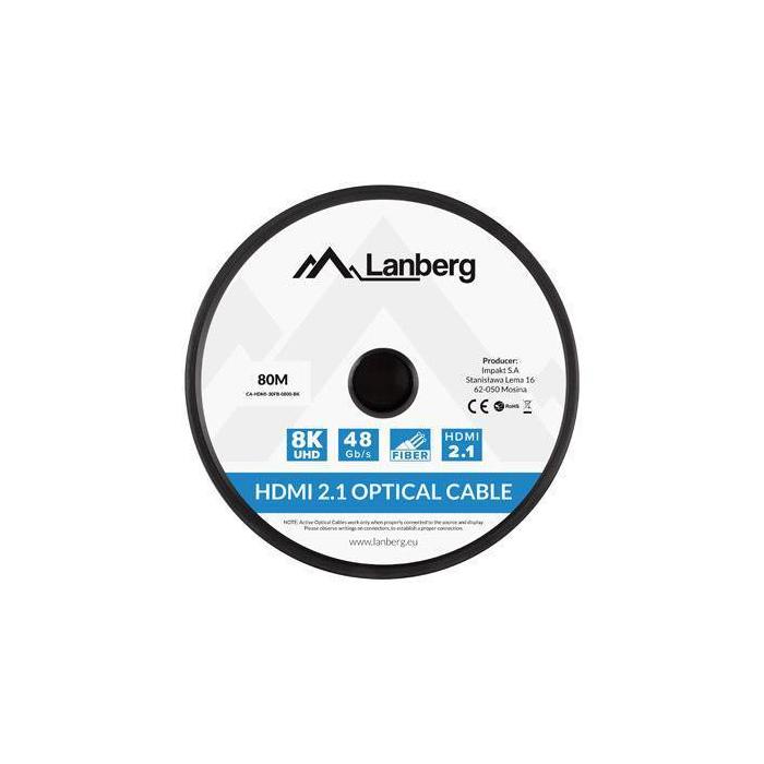 Lanberg CA-HDMI-30FB-0800-BK HDMI cable 80 m HDMI Type A (Standard) Black — image 4 of 4