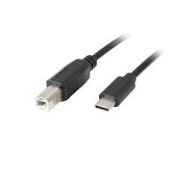 Lanberg CA-USBA-13CC-0018-BK USB cable USB 2.0 1.8 m USB B USB C Black