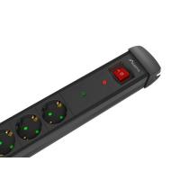 Lanberg SP1-05F-0150-BK power extension 1.5 m 5 AC outlet(s) Indoor Black, view image 4 of 6