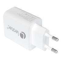 Leotec LECSPH30W2W mobile device charger Universal White AC Indoor