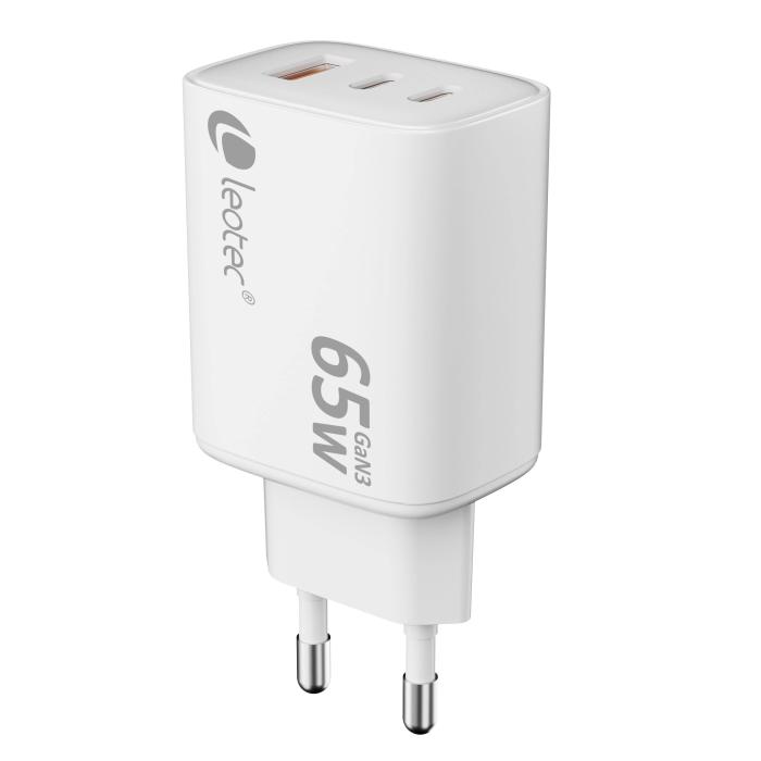 Leotec LECSPH65W3W2 mobile device charger Universal White AC Indoor — image 6 of 6
