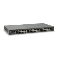 LevelOne 50-Port Fast Ethernet Switch, 2 x Gigabit SFP/RJ45 Combo