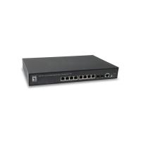 LevelOne KILBY 10-Port L2 Managed Gigabit PoE Switch, 2 x SFP, 802.3at/af PoE, 125W, 8 PoE Outputs