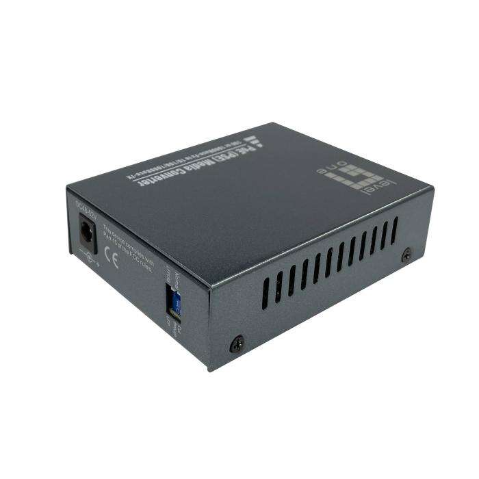 LevelOne RJ45 to SC Gigabit Media Converter, PoE PSE, Single-Mode Fiber, 20km — image 11 of 14