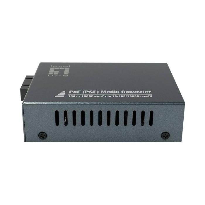 LevelOne RJ45 to SC Gigabit Media Converter, PoE PSE, Single-Mode Fiber, 20km — image 9 of 14