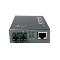 LevelOne RJ45 to SC Gigabit Media Converter, PoE PSE, Single-Mode Fiber, 20km