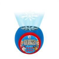 Lexibook Paw Patrol Marshall,Rubble,Chase,Stella and Everest Projector alarm clock with snooze function and alarm function