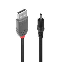 Lindy 1.5m USB to 1.35mm Inner / 3.5mm Outer DC Cable