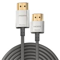 Lindy 3m CROMO Slim High Speed HDMI Cable with Ethernet, view image 2 of 2