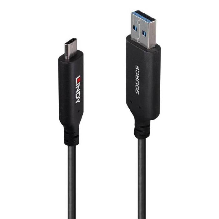 Lindy 50m USB 3.2 Gen 1 Type A to C Fibre Optic Hybrid Cable — image 6 of 10