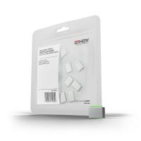 Lindy USB Type C Port Blockers (Without Key) - Pack of 10, Green