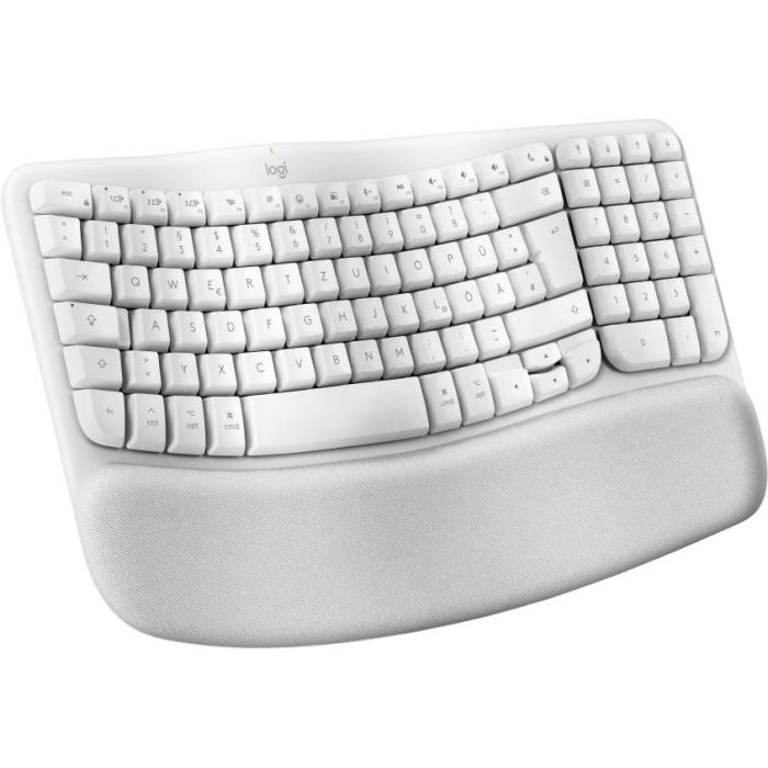 Logitech Wave Keys for Mac keyboard Home / Office Bluetooth German QWERTZ White — image 2 of 10