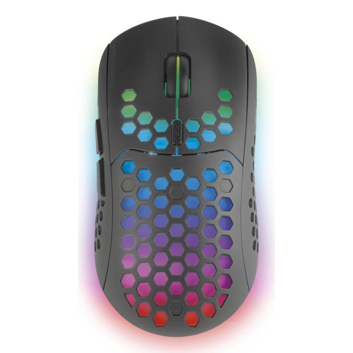 Mars Gaming MCPWXPT keyboard Mouse included RF Wireless + USB QWERTY Portuguese Black — image 8 of 34