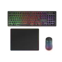 Mars Gaming MCPWXPT keyboard Mouse included RF Wireless + USB QWERTY Portuguese Black