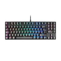 Mars Gaming MKREVOPROWBES Black, Mechanical RGB Gaming Keyboard, TKL+ NUM, Blue Switch, Spanish