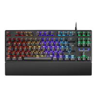 Mars Gaming MKXTKLLRES Ultra-compact Mechanical Keyboard TKL RGB Wrist rest Switch OUTEMU SQ Red Spanish Language