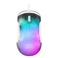 Mars Gaming MMGLOW Chroma-Glow RGB Gaming Mouse Mirror Finish Ultra-Lightweight 12800 DPI White
