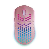 Mars Gaming MMW3P, Wireless Gaming Mouse, RGB Flow, Ultralight 79g, 3200DPI, Pink