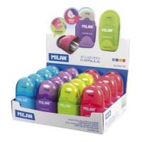 Milan 4701116 pencil sharpener Manual pencil sharpener Blue, Green, Pink, Purple
