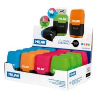 Milan 4706116 pencil sharpener Manual pencil sharpener Blue, Green, Orange, Pink