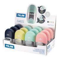Milan 4714112 pencil sharpener Manual pencil sharpener Blue, Pink, Turquoise, Yellow