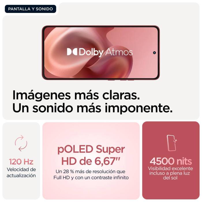 Motorola moto g86 5G 16.9 cm (6.67'') Dual SIM Android 15 USB Type-C 8 GB 256 GB 5200 mAh Pink — image 18 of 22