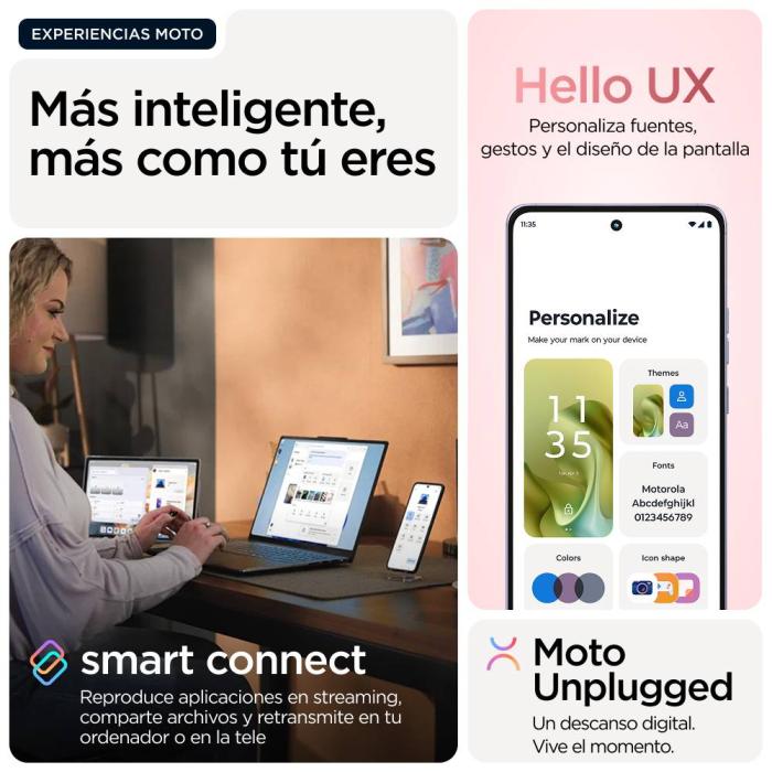 Motorola moto g86 5G 16.9 cm (6.67'') Dual SIM Android 15 USB Type-C 8 GB 256 GB 5200 mAh Pink — image 22 of 22