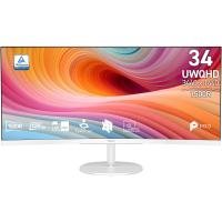 MSI Pro MP341CQW E12 computer monitor 86.4 cm (34'') 3440 x 1440 pixels UltraWide Quad HD White, view image 17 of 28