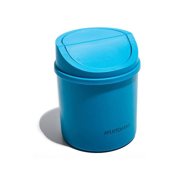Muitomas DESKBINBL trash can Round Plastic Blue — image 2 of 2