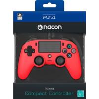 NACON PS4OFCPADRED Gaming Controller Red USB Gamepad Analogue / Digital PC, PlayStation 4
