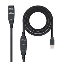 Nanocable 10.01.0313 USB cable USB 3.2 Gen 1 (3.1 Gen 1) 15 m USB A Black
