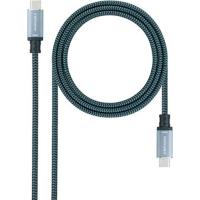 Nanocable 10.01.4101-L150-COMB USB cable USB 3.2 Gen 2 (3.1 Gen 2) 1.5 m USB C Black, Grey
