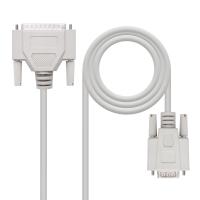 Nanocable 10.14.0802 serial cable Beige 1.8 m DB25 DB9